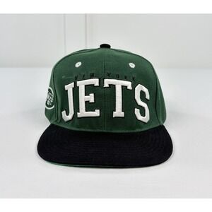 New York Jets NFL Team Apparel Snapback Hat Green Black New Officially Licensed